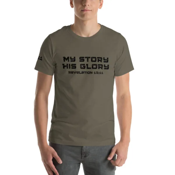 Revelation 12:11 My Story His Glory Unisex T-Shirt - Image 24