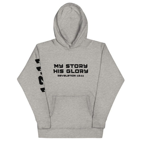 My Story His Glory Unisex Hoodie (Black Graphic) - Image 15