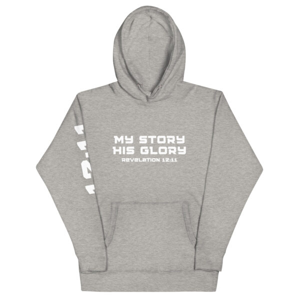 My Story His Glory Unisex Hoodie (White Graphic) - Image 23