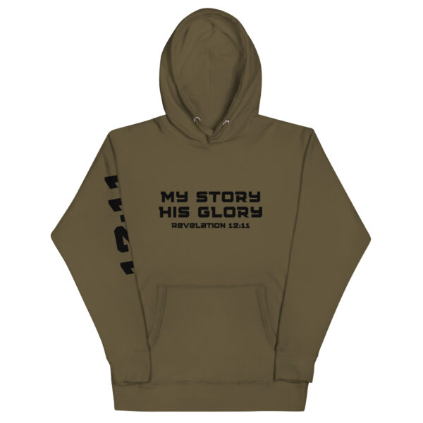 My Story His Glory Unisex Hoodie (Black Graphic)