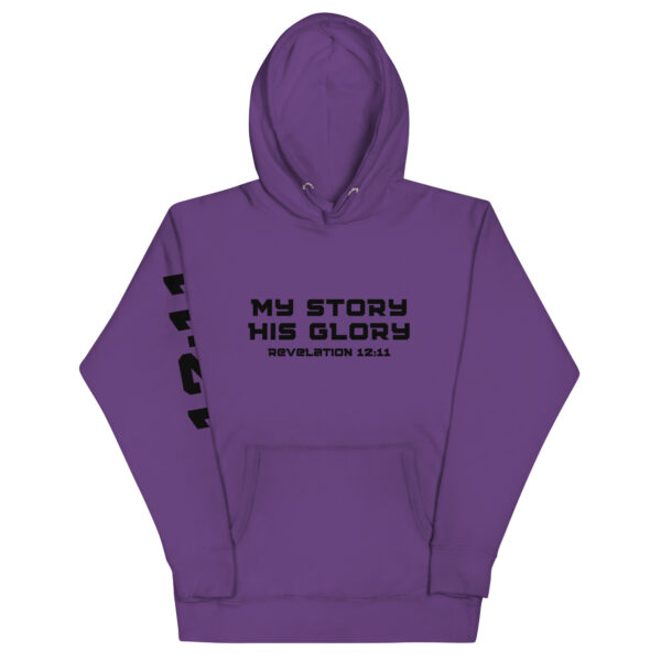 My Story His Glory Unisex Hoodie (Black Graphic) - Image 10