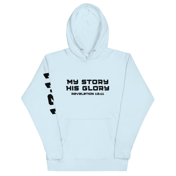 My Story His Glory Unisex Hoodie (Black Graphic) - Image 17