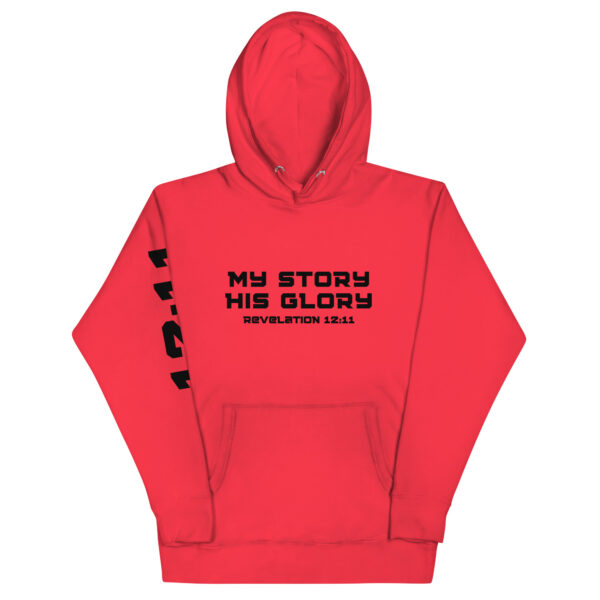 My Story His Glory Unisex Hoodie (Black Graphic) - Image 13