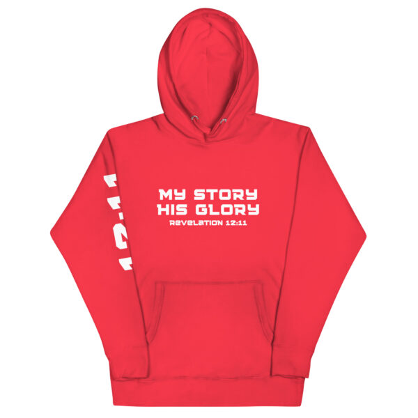 My Story His Glory Unisex Hoodie (White Graphic) - Image 21