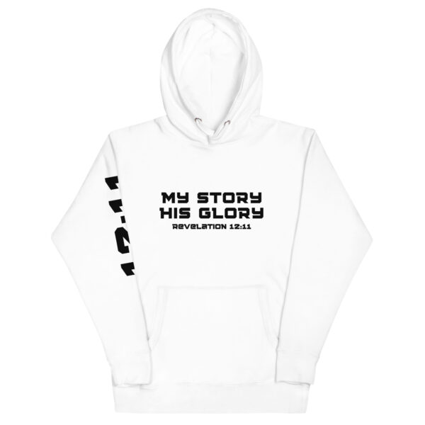 My Story His Glory Unisex Hoodie (Black Graphic) - Image 19