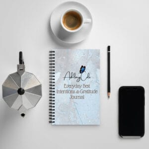 Everyday Best Daily Intentions & Gratitude Journal Spiral Notebook – Dotted Pages